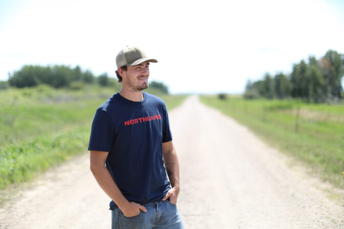 Agriculture student on road
