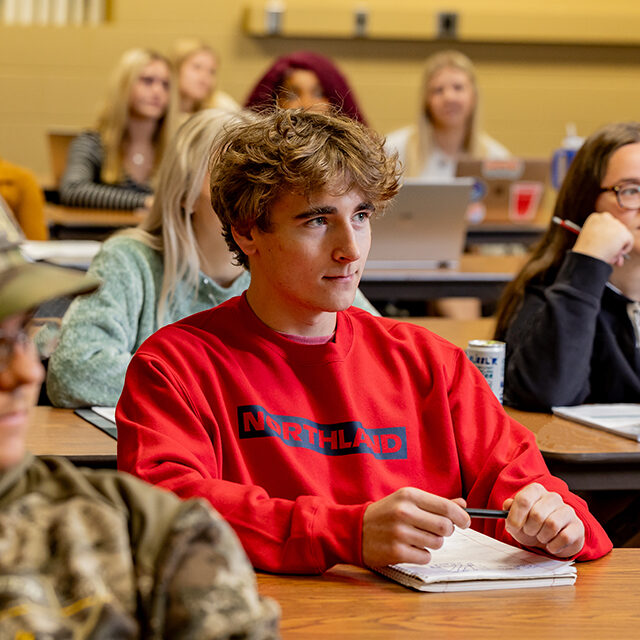 Northland students sitting in class.